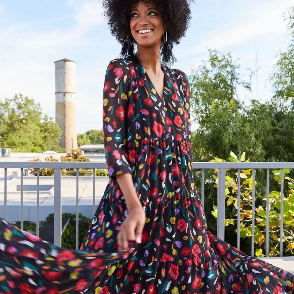 Crosby by Mollie Burch Banks Dress in Brushed Blooms- size Large